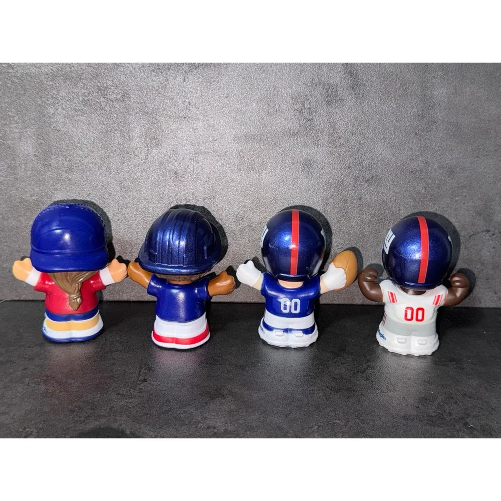 Little People NFL New York Giants & Green Bay Packers Figure Lot 8pc